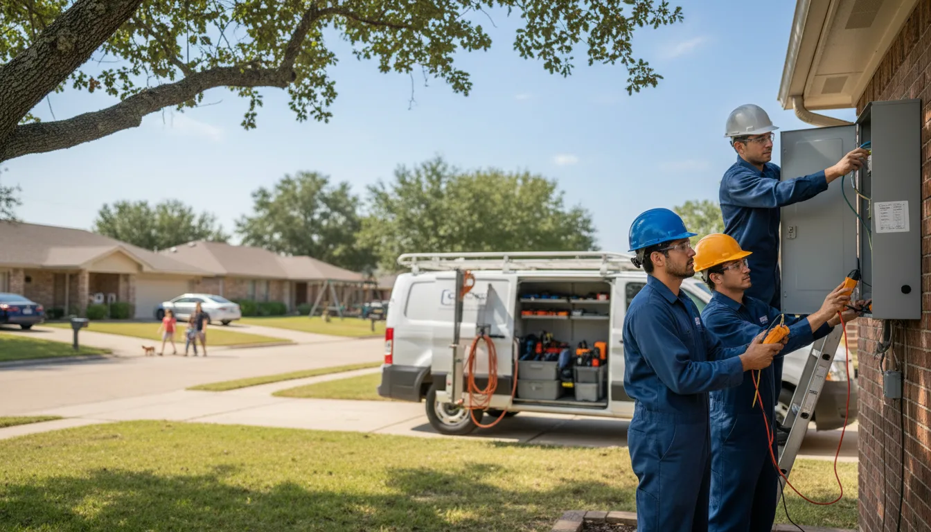 Certified electrician providing emergency electrical services in Waterloo, NE